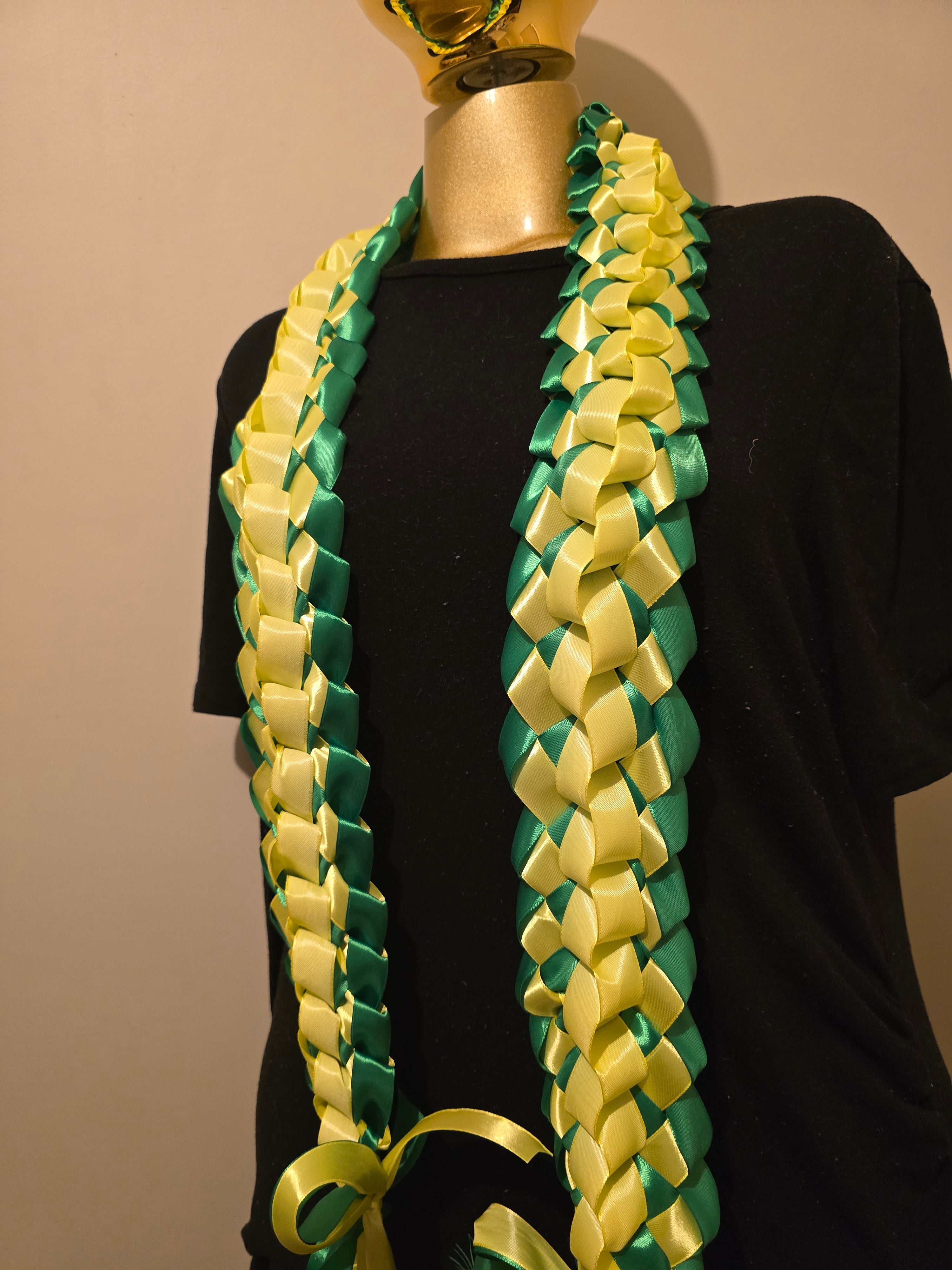 Yellow & Green Lei